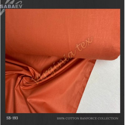 Material Bumbac Satinat Uni Engros - Stofa Lenjerii 240 cm Latime Producatori sb 193 orange